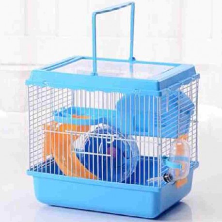 Jaula hámster canasta azul