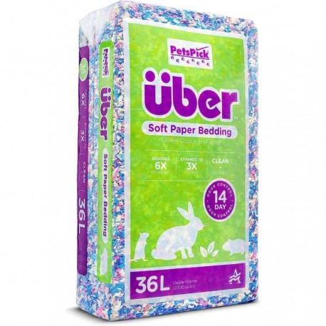 Sustrato de papel confeti mediano para roedor